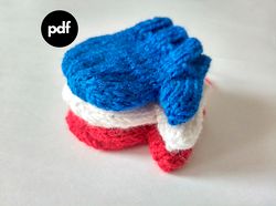 Ornament Mini mittens for Christmas tree knitting pattern pdf digital file