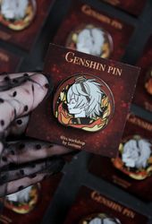 FREE SHIPPING Bennet Genshin Impact inspired hard enamel pin