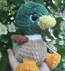 duckling plush toy, crochet duck, amigurumi duck, toys for children