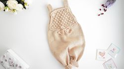 KNITTING PATTERN: JUMPSUIT "Shells" Pdf Knitting Pattern / for Baby and Child / Baby Overall / Baby Onesie / Romper / 5