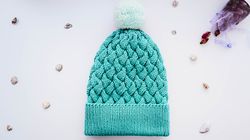 KNITTING PATTERN: Beanie "EMERALD"/ Hat / Cabled Hat for Adult / Child / 2 Sizes
