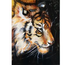Tiger Painting Oil Tiger Artwork Animal Art