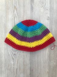 Bright colors bucket hat crochet