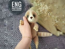 Amigurumi Lemur Crochet pattern. Easy crochet pattern cute sloth Amigurumi