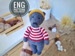 Amigurumi Teddy bear crochet pattern. Polar bear crochet pattern toy
