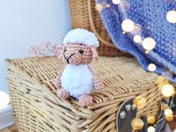 Amigurumi Sheep Crochet pattern. Amigurumi keychain sheep pattern