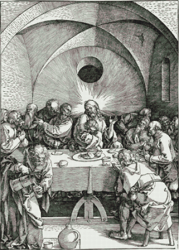 PDF Counted Vintage Cross Stitch Pattern | The Last Supper | Albrecht Durer 1510 | 5 Sizes