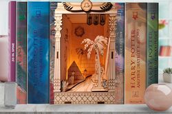 Egypt Book Nook/ Giza pyramidr Shelf Insert/ DIY Kit, book nook shelf insert diorama/Pyramid of Cheops Decor
