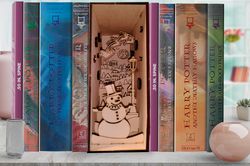 Christmas Book Nook/ Christmas Shelf Insert/ DIY Kit, book nook shelf insert diorama/Christmas Decor
