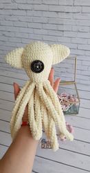Coraline's one-eyed octopus 16",a stuffed octopus from "Coraline",giant octopus plush,crochet octopus,octopus stuffed