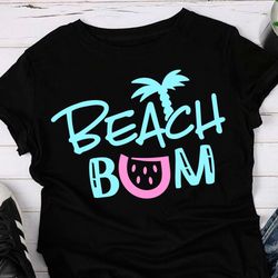 Beach bum quote Watermelon clipart T-shirt Mug Wall art design