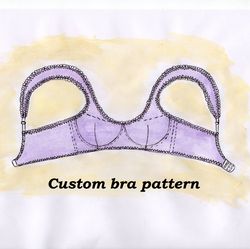 custom bra pattern, marie, underwire bra pattern, plus size bra pattern, bra pattern all size, wired bra sewing pattern