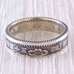 Silver Coin Ring (Japan) Sakura