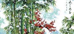 Scheme Cross Stitch Pattern | Snow-Covered Bamboo | #108