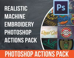 Embroidery Photoshop Actions Pack \ Embroidery and Stitching Creator \ Silk Embroidery Effect Pack\ photoshop actions