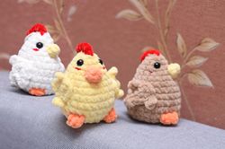 chicken car accessories, Easter chicken stuffed plush toy, chicken car charm desk pet