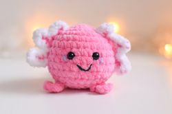 mexican salamander plush toy, cute pink axolotl plush toy for Mothers Day gift