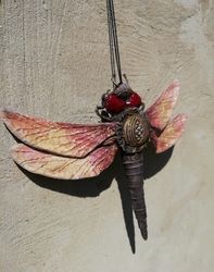 Dragonfly ornament for her, car hanging ornament, insect collection, unique dragonfly gift