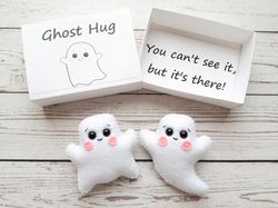 Ghost Plush, Pocket Hug In A Box, Long Distance Gift For Girlfriend, Daughter Gift From Mom, Long Distance Friendship