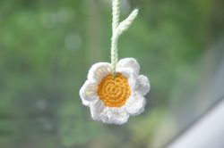 daisy car accessories gift for mom, daisy flower hanging decor gift for sister, Saint Valentines day gift for sweetheart