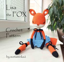 crochet fox pattern amigurumi fox pattern red fox amigurumi pattern