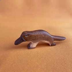 wooden platypus figurine - australian animals - wooden handmade toys - platypus toy - gift for toddler