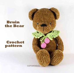 crochet teddy bear pattern amigurumi teddy bear pattern bear plush crochet pattern