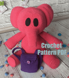 Crochet Pattern Elephant Ellie. PDF file