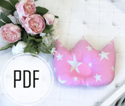 Pillow crown pdf, Baby pillow pattern, Baby pillow pdf,Baby pillow diy,New baby gift,Newborn pillow,Birth pillow ,Pillow