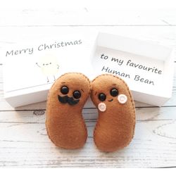 human bean puns, pocket hug, dad gift from daughter, anniversary gift for husband, long distance gift, punny gifts