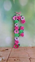 Flower letters for décor, parties, weddings and photoshoot, Wall hanging letter, Nursery decor, Wall hangins for kids