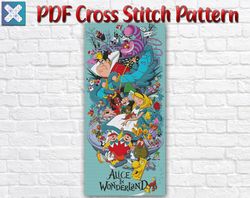 Alice In Wonderland Cross Stitch Pattern / Alice in Wonderland Cross Stitch Chart / Alice Instant PDF Cross Stitch Chart