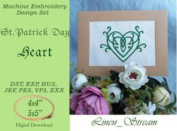 Celtic Heart embroidery design in two sizes in 7 formats and 2 sizes