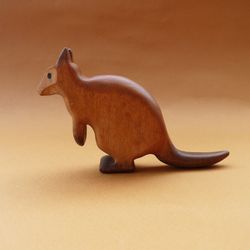 Wooden quokka toy - Wood quokka figurine - Australian animals - Gift for kids - Wooden animals figurines - Wooden toys