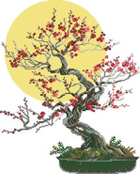 Scheme Cross Stitch Pattern | Bonsai - Wish of Well-Being | #123