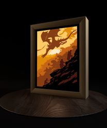 The Lord of the Rings Light Template, Paper Cut Template Light Box, DIY