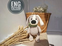 Amigurumi Dog crochet pattern PDF. Amigurumi puppy crochet pattern.
