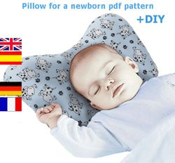 Crib pillow pattern, Newborn pillow pattern, Newborn cushion pattern, Baby crib pillow, Baby pillow