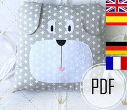 Pillow dog pattern / Animal pillows diy