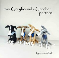 crochet greyhound pattern crochet whippet pattern dog amigurumi pattern