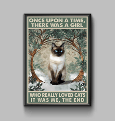 Funny Siamese cat illustration, Siamese cat illustration, digital download
