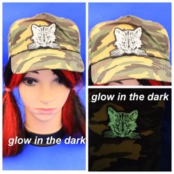 Cat cap, glow in the dark, cat decor