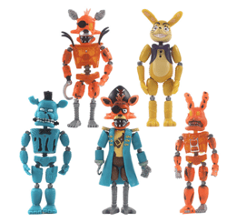5pcs SET FNAF Five Nights at Freddy's Action Figure Christmas Gift Pirate 2021
