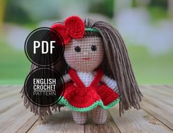 english pattern,doll pattern,amigurumi pattern,crochet pattern,pattern pdf