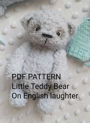 Crochet Pattern Bear/ Amigurumi pattern animals/ Crochet little bear/ Easy pattern teddy bear/ Amigurumi plush bear PDF