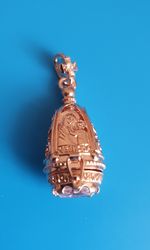 Kazan Mother of God gold plated pendant for relics