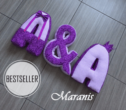 Pillow Letters Diy, Initial Pillows Letters, Pillow Letters Diy Kids Rooms, Diy Initial Pillow Letters