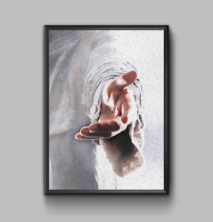 Give me your hand, religious poster, hand of god art work, digital download