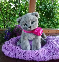 British kitten Baron - plush animal toy