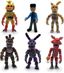 6pcs SET FNAF Five Nights at Freddy's Action Figure Christmas Nightmare Toy 2021